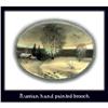 Image 1 : RUSSIAN HAND PAINTED SCENIC BROOCH CJ-27 #1689936