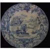 Image 1 : 19th C English Davenport Blue Transferware Dish#1690055