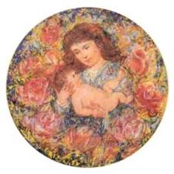 The Christmas Rose  porcelain plate Hibel #1690074