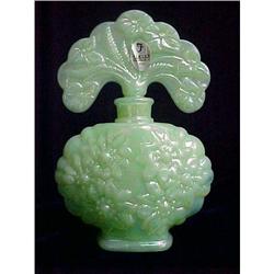 Fenton Perfume Bottle Green Glass #1690101