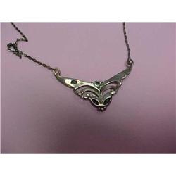 Sterling Silver and Black Onyx Stone Pendant #1690152