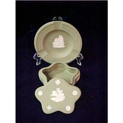 Wedgewood Green Jasparware Set #1690154