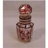 Image 1 : Bohemian Red Flashed Crystal Scent Bottle. #1690253