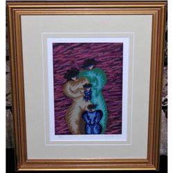 SERIGRAPH FAMILY WITH TWO CHILDREN #1690284