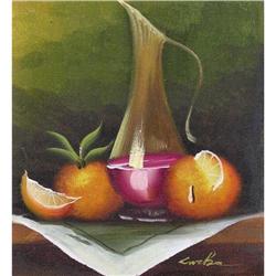 ORIG OIL PAINTING STILL LIFE WITH ORANGES #1690304