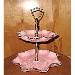 Beautiful Dusty Rose Gold Gild Double Compote #1690308