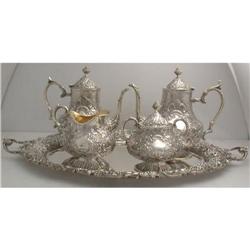 925k Sterling Silver Magnificient Tea Set #1690329