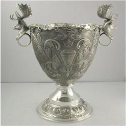 925K Sterling Silver Deer Figured Handhammered #1690333