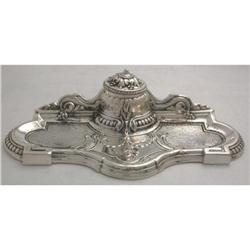 925K Sterling Silver French INKSTAND , INKWELL #1690338