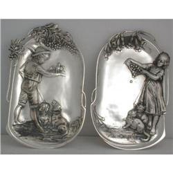 925K Sterling Silver Girl & Boy WMF Visiting #1690342