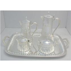 925K Sterling Silver French Artdeco Tea Set #1690368