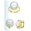 Image 1 : 14K Gold Ring and Earrings Set #1690386