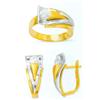 Image 1 : 14K Gold Ring and Earrings Set #1690403