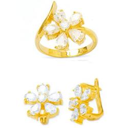 14K Gold Ring and Earrings Set #1690414