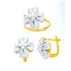 Image 1 : 14K Gold Ring and Earrings Set #1690429