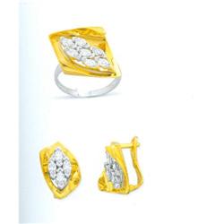 14K Gold Ring and Earrings Set #1690445