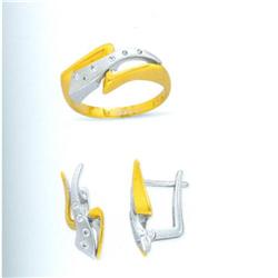 14K Gold Ring and Earrings Set #1690448
