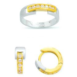 14K Gold Ring and Earrings Set #1690460