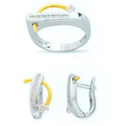 14K Gold Ring and Earrings Set #1690463