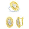 Image 1 : 14K Gold Ring and Earrings Set #1690465