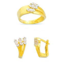 14K Gold Ring and Earrings Set #1690472