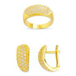 14K Gold Ring and Earrings Set #1690473