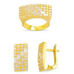 14K Gold Ring and Earrings Set #1690474