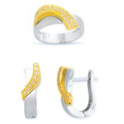 14K Gold Ring and Earrings Set #1690477