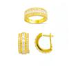 Image 1 : 14K Gold Ring and Earrings Set #1690501