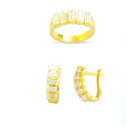 14K Gold Ring and Earrings Set #1690507