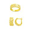 Image 1 : 14K Gold Ring and Earrings Set #1690509