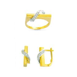 14K Gold Ring and Earrings Set #1690512
