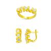 Image 1 : 14K Gold Ring and Earrings Set #1690515
