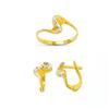 Image 1 : 14K Gold Ring and Earrings Set #1690686