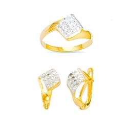 14K Gold Ring and Earrings Set #1690712