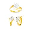 Image 1 : 14K Gold Ring and Earrings Set #1690712