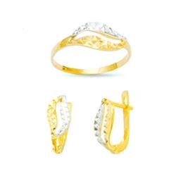 14K Gold Ring and Earrings Set #1690714