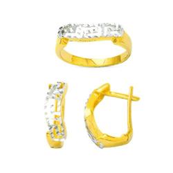 14K Gold Ring and Earrings Set #1690759