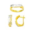 Image 1 : 14K Gold Ring and Earrings Set #1690759