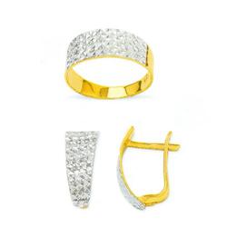 14K Gold Ring and Earrings Set #1690778