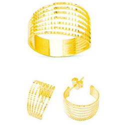14K Gold Ring and Earrings Set #1690790