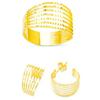 Image 1 : 14K Gold Ring and Earrings Set #1690790