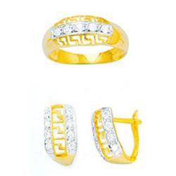 14K Gold Ring and Earrings Set #1690801