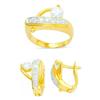 Image 1 : 14K Gold Ring and Earrings Set #1690835