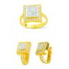 Image 1 : 14K Gold Ring and Earrings Set #1690852