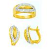 Image 1 : 14K Gold Ring and Earrings Set #1690854