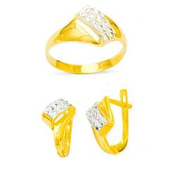 14K Gold Ring and Earrings Set #1690858