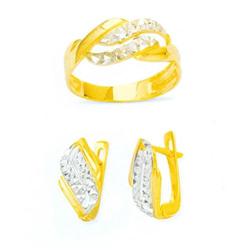 14K Gold Ring and Earrings Set #1690859