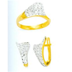 14K Gold Ring and Earrings Set #1690867