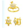 Image 1 : 14K Gold Ring and Earrings Set #1690872